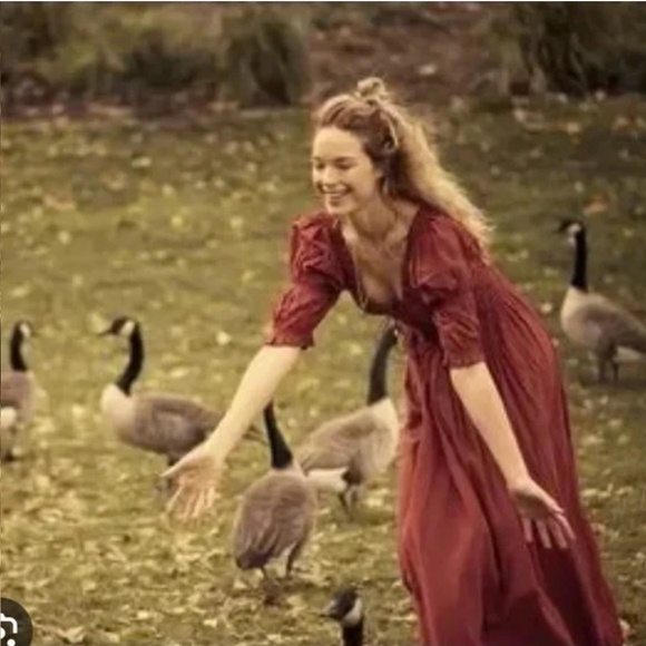 Doen Red Midi Dress NWOT - Picture 4 of 10